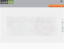 Tablet Screenshot of leadslite.com